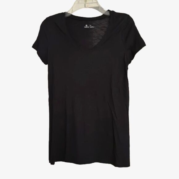SUSINA NORDSTROM Rack Basic Black Scoop Neck Woman's XS Casual T-Shirt #B - Picture 1 of 5